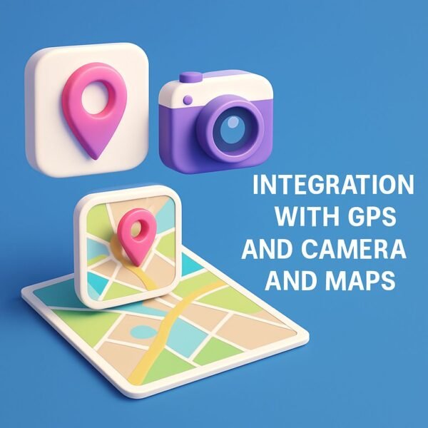 تكامل مع GPS وخرائط وكاميرا