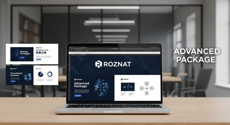 تصميم عروض تقديمية احترافية – الباقة المتقدمة من Roznat 6